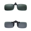 Polarized Clip-on Flip Up Plastic Clip Sunglasses Lenses Glasses Unbreakable Driving Fishing Outdoor Sport(Green)