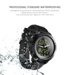 NX02 Sport Smartwatch IP67 Waterproof Support Tracker Calories Pedometer Smartwatch Stopwatch Call SMS Reminder(black)