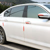 SHANSHI 6pcs /Pack 7755 Car Door Anti-Collision Silicone Strip Bumper Mirror Thickening Decorative Stickers(Gray)