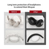 For Beats Studio Pro Headphones Silicone Ear Cushion + Headband Cover Set(Beige)