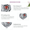 S925 Sterling Silver Beating Heart Beads DIY Bracelet Necklace Accessories