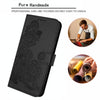 For Huawei Mate 20 Pro Datura Flower Embossed Flip Leather Phone Case(Black)