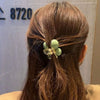 Green Pearl Acrylic Hair Clip Multifunctional Hair Accessories Clip, Style: 3 Beads