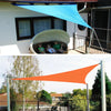 Triangle Outdoor Garden Sunshade Sail Waterproof Anti-UV Canopy, Size: 5m x 5m x 7.1m(Lake Blue)