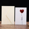 3D Heart Valentine Day Greeting Card Blessings Messages Cards with Envelopes, Spec: Balloon