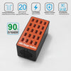 WLX-A5 90W 20 Ports USB Automatic Allocation Smart Charging Station with Indicator Light(AU Plug)