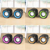 YEEZE A1 Multimedia USB2.0 Desktop Speaker Mini Computer Notebook Speaker(Black Purple)