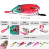 5colors /Set HENGJIA FO053 Black Fish Thunder Brogue Dummy Bait Sequin Toad Fishing Lure