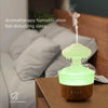 V50 Desktop Colorful Night Light Humidifier Wood Grain Water Drop Aroma Diffuser, Spec: UK Plug(Green)