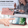 For Samsung Galaxy S24 Ultra 5G Tulips Embossed Leather Phone Case with Lanyard(Pink)