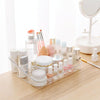 Plastic Multifunctional Dresser Cosmetics Shelf Storage Box(Transparent)