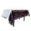 137x183cm Happy Birthday PET Aluminum Film Tablecloths Disposable Waterproof Party Decorative Table Cloth, Style: Spanish Rose Star