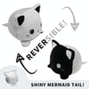 15cm Flipped Doll Double-Sided Expression Flipped Animal Cartoon Doll Plush Toy(Black And White Kitten)