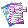 TPE + Sponge Acupuncture Acupoint Pain Relief Acupuncture Massage Pad Yoga Mat + Pillow Set(Purple)
