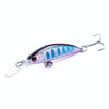 HENGJIA Long Throw Bionic Cocked Mouth Fake Bait Fishing Three-jaw Treble Hooks(2#)