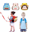 Animal Series SBR Kids Backpack School Bag With Traction Rope To Prevent Getting Lost(Bee)