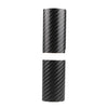 5 Sets Car Threshold Carbon Fiber Sticker Car Door Scratch Strip Anti-Kick Film Protective Pad Threshold Strip, Colour: 4 PCS / Set 3D Black