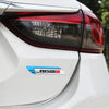1 Pair Car Letters NISMO Personalized Aluminum Alloy Decorative Stickers, Size: 11.5 x 2.5 x 0.5cm (Blue)