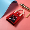 Cat Knitted Mini Crossbody Phone Bag For 6.9 inch and Below Phones(Red)