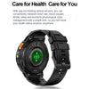 LEMFO K65 1.43 inch Bluetooth Call Smart Watch, Support Heart Rate / Blood Oxygen(Black)