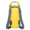 Outdoor Waterproof Dry Dual Shoulder Strap Bag Dry Sack, Capacity: 15L (Yellow)