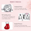 S925 Sterling Silver Pendant to Mom Beads DIY Bracelet Necklace Accessories