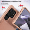 For Samsung Galaxy S25 Ultra 5G Vertical Flip Card Bag Holder Leather Phone Case(Rose Gold)