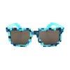 Fashion Sunglasses Action Game Toys Square Glasses(Blue)