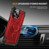 For iPhone 12 Pro Lens Holder MagSafe Phone Case(Red)