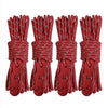4m x 4 Rolls Outdoor Camping Tent Canopy Wind Rope Luminous Multi-Function Wind Rope Buckle Tent Fixed Rope(S Buckle-Red)
