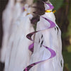 5 PCS 70cm PVC Spiral Ornaments Christmas Kindergarten Classroom Birthday Party Scene Layout Hanging Sequin Ornaments(Purple)