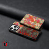 For iPhone 12 Pro Denior D23 MagSafe Detachable Zipper Wallet Holder Phone Case(Red)