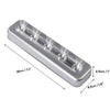 5 LEDs High Lighting Long Touch Light LED Night Light Pat Lamp(Silver)