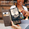 For Samsung Galaxy A26 CaseMe 013 Multifunctional Horizontal Flip Leather Phone Case(Coffee)