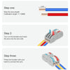 2pcs LT-626 2 In 6 Out Colorful Quick Line Terminal Multi-Function Dismantling Wire Connection Terminal