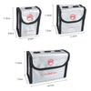 RCSTQ for DJI FPV Combo 3 x Batteries Li-Po Safe Explosion-proof Storage Bag(Silver)