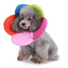 Pet Protection Collar Dog Flower Protection Collar, Specification: S(Rainbow)