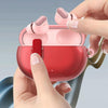 For Apple Beats Studio Buds / Buds+ Clear Electroplated Acrylic Headset Protective Case(Red)