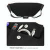 Multifunctional Chest Bag Shoulder Messenger Bag, Model: Blue+Badge+Lanyard