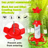 Red Hummingbird Feeder | Outdoor Hanging Garden Feeder | 360ml
