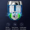 Double-head Mini Magnetic Shaver Portable Men Electric Shaver(Royal Blue)