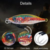 10colors /Set HENGJIA Iron Plate Lead Fish Dummy Bait Slow Cranking Sea Fishing Lures, Model: 30g