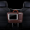 Car Front Seat Hanging Bag Mobile Phone Storage Bag (Coffee)