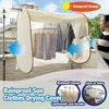 Outdoor Clothes Drying Dustproof Rainproof Sun Protection Cover, Color: Lengthen Beige