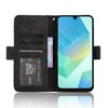 For Samsung Galaxy A16 5G Skin Feel Calf Texture Card Slots Leather Phone Case(Black)
