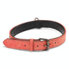 JINMAOHOU Leather Dog Collar, Medium (49x2.7cm), Orange