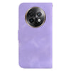 For Realme 13+ Global Seven-shaped Embossed Leather Phone Case(Purple)