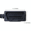 Car Auto 16Pin OBDII Charging Cable Mini 5 Pin USB Power Adapter with Switch Button for GPS Tablet E-dog Phone, Cable Length: 3.4m