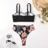 Woman Sexy High Waist Two Piece Bikini Swimsuit, Size:M(As Show)