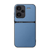 For Redmi Note 13 Pro+ 5G Global Litchi Leather Magnetic Full Coverage Shockproof Phone Case(Blue)